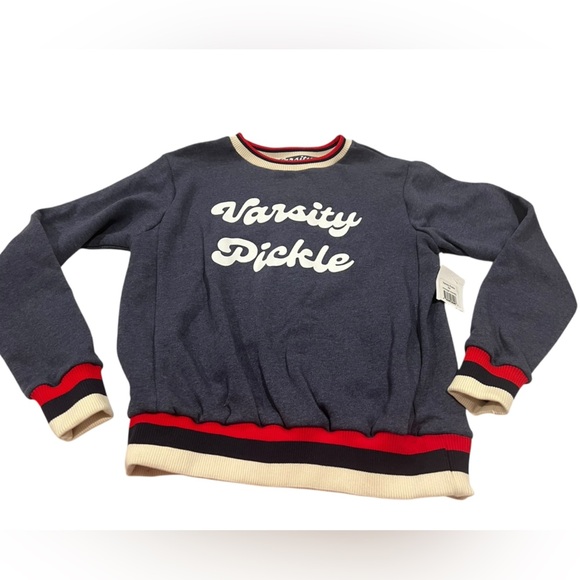NWT Varsity Pickle Unisex Sweatshirt in Navy/White in size XS - Picture 3 of 6